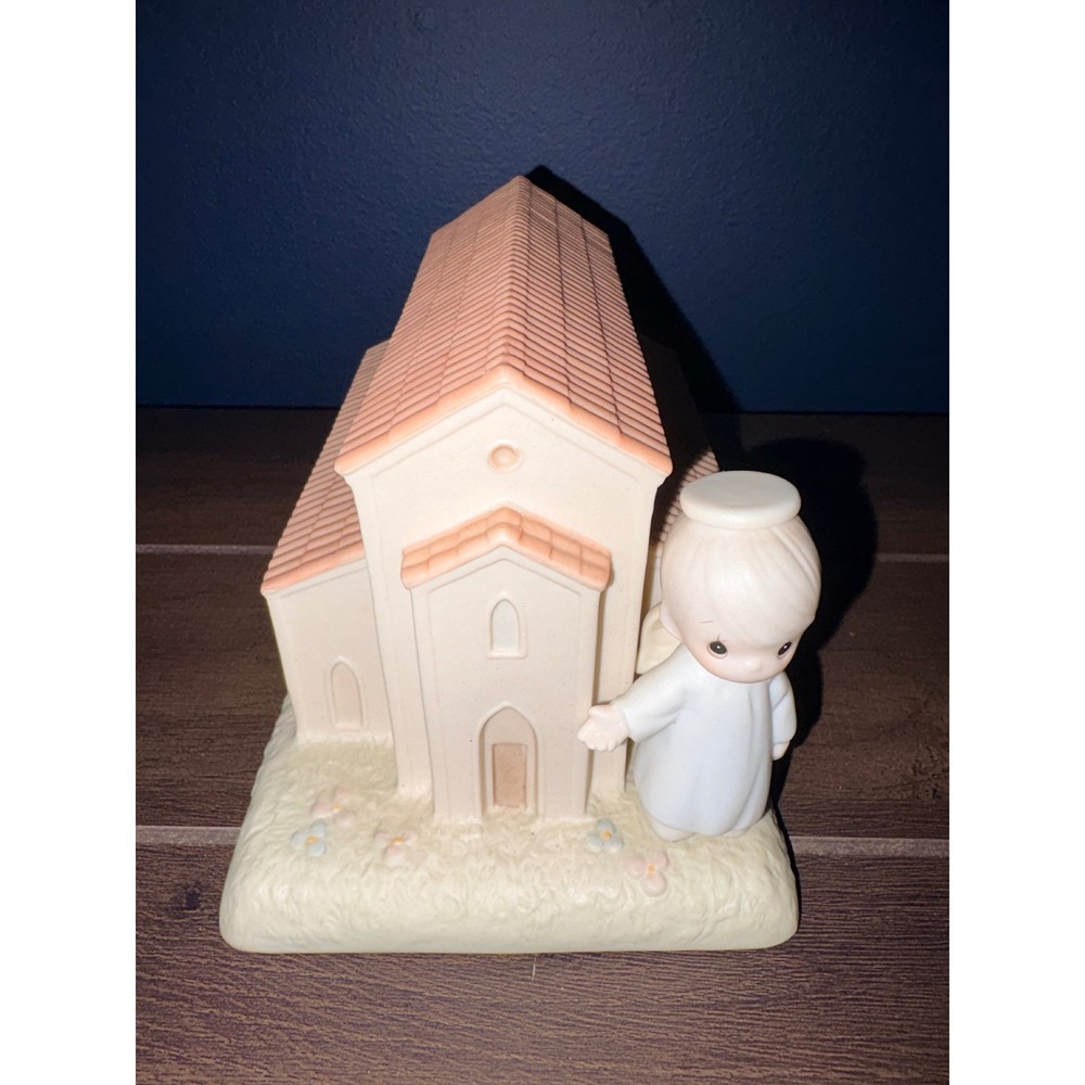 Precious Moments The Lord Bless You and Keep You Angel Church Figurine E-2358/B